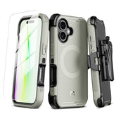 MyBat Pro Maverick Series MagSafe Case w/ Holster and Tempered Glass for Apple iPhone 17iPhone 17